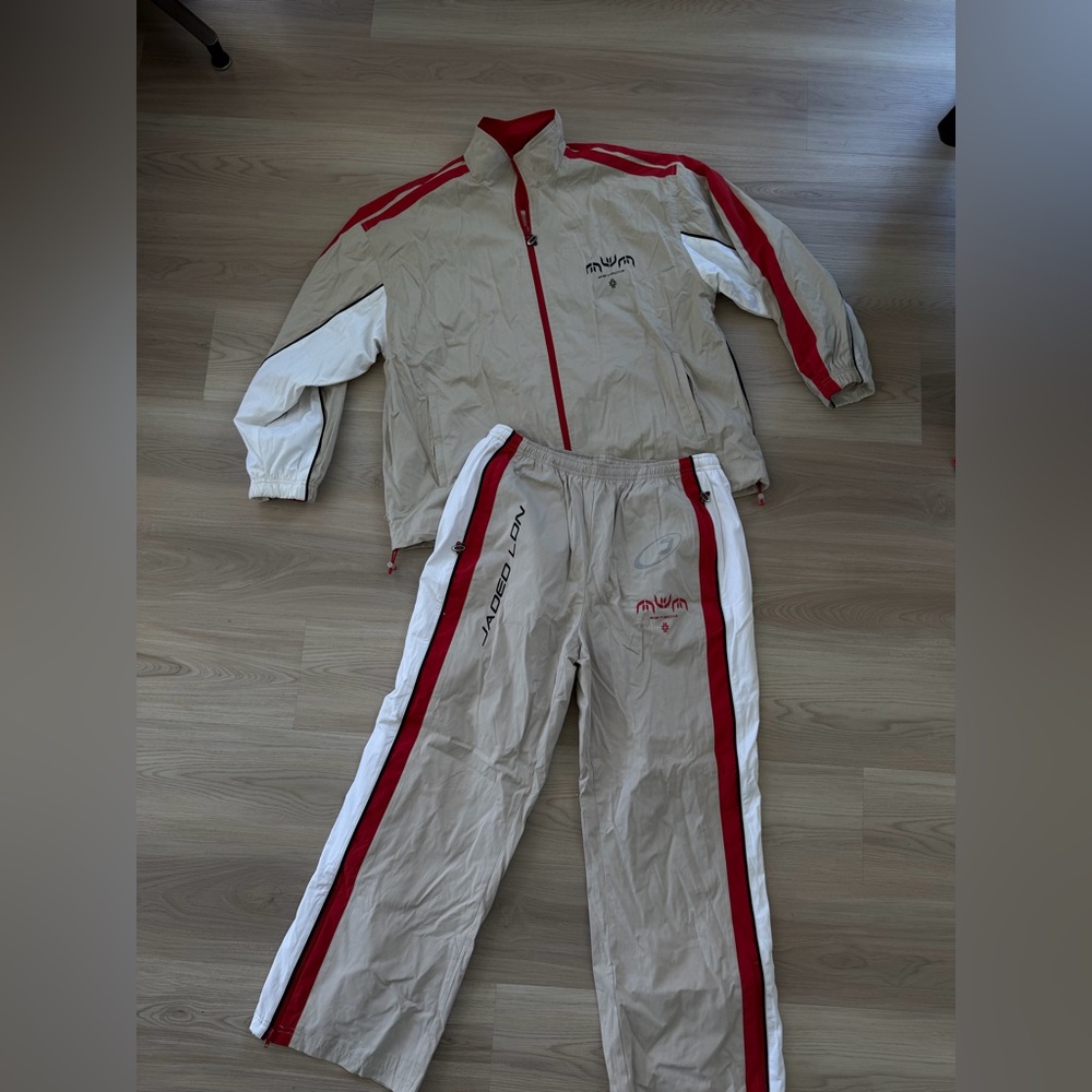 Beige and Red Track Suit from Jaded London